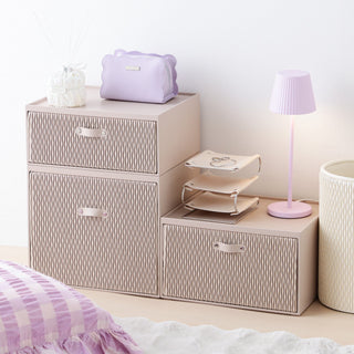 Wave Stacking Drawer Medium Beige