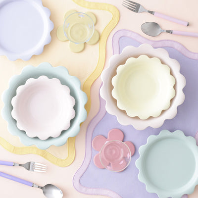 Uneune Deep Plate Large Pink