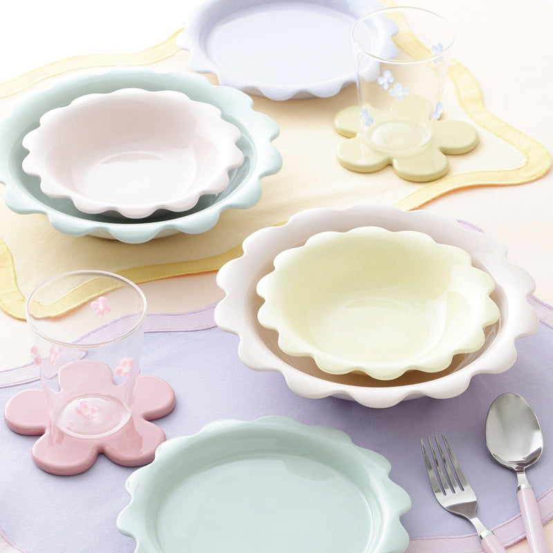 Uneune Deep Plate Large Pink