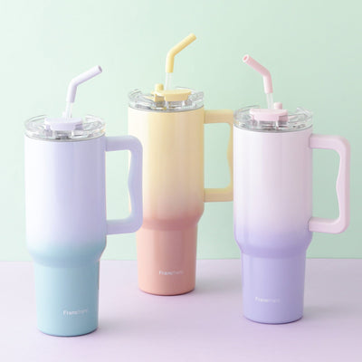 Large Stainless Steel Mug 1100Ml Pink