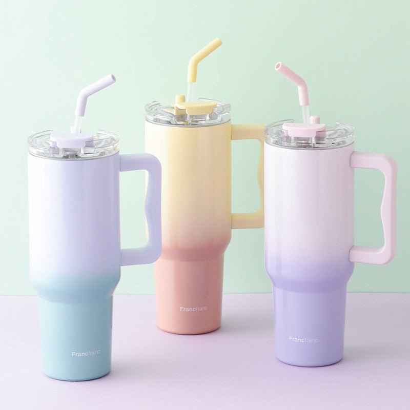 Large Stainless Steel Mug 1100Ml Pink