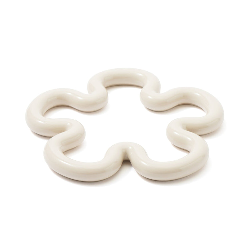 Trivet Flower Medium Ivory