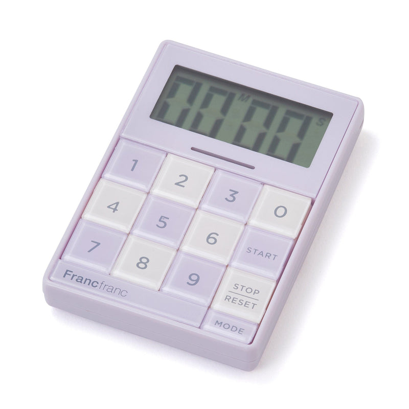 Bicolor Kitchen Timer Purple X Ivory