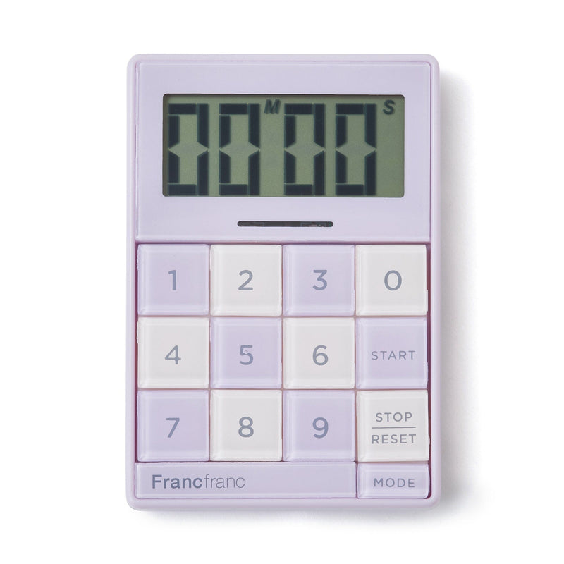 Bicolor Kitchen Timer Purple X Ivory
