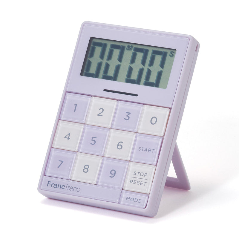 Bicolor Kitchen Timer Purple X Ivory