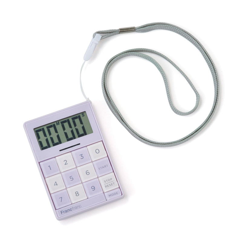 Bicolor Kitchen Timer Purple X Ivory