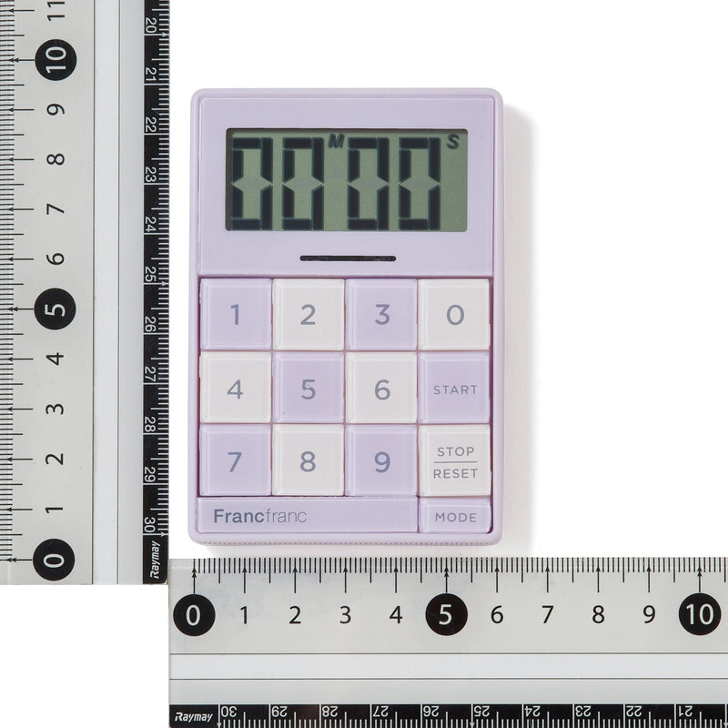 Bicolor Kitchen Timer Purple X Ivory