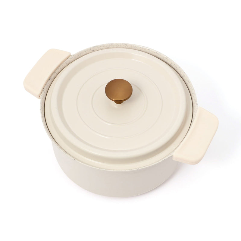 Oven Safe Light Weight Cooking Pot 20Cm Ivory