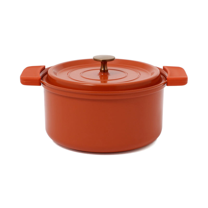 Oven Safe Light Weight Cooking Pot 20Cm Orange