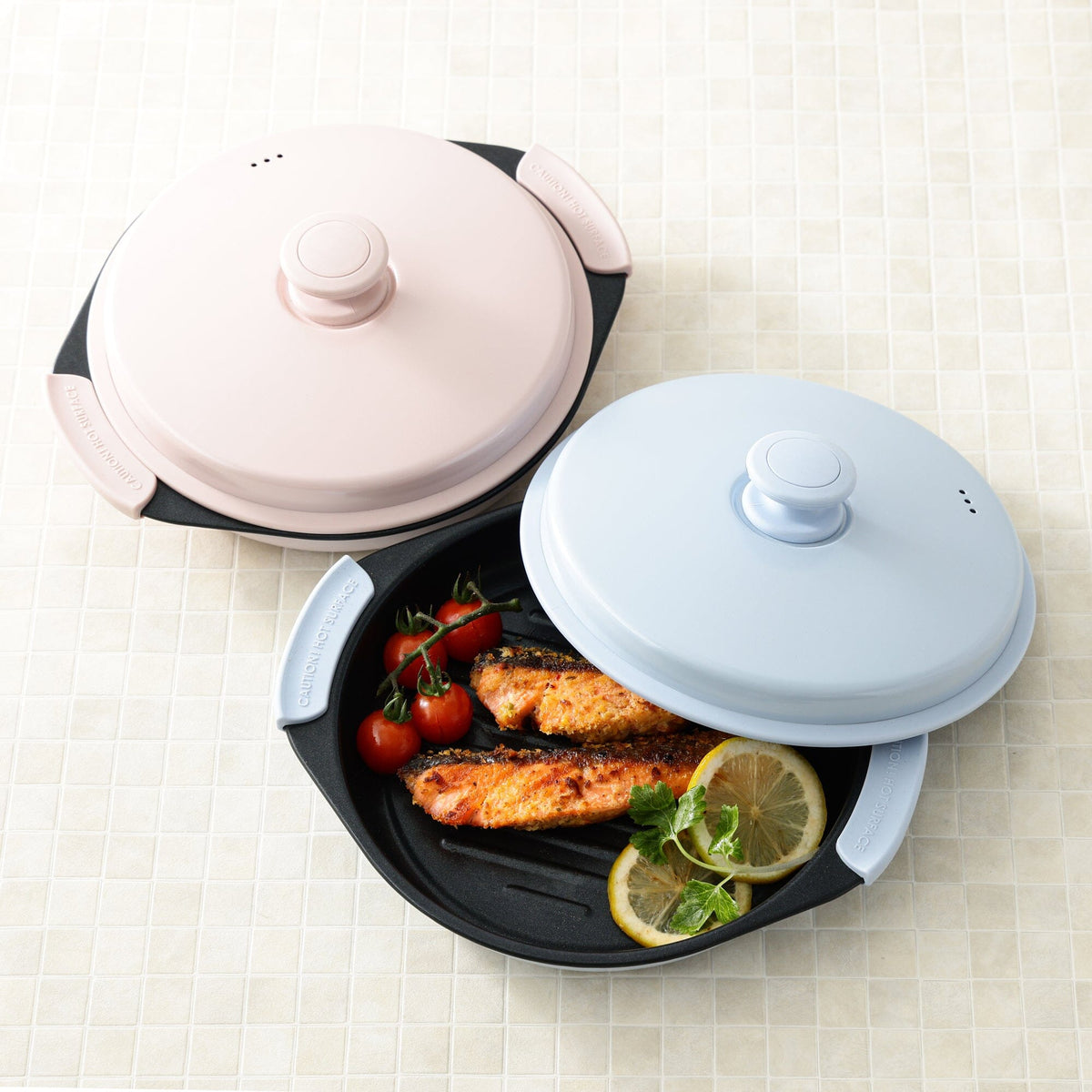 Microwave Grill Pan Blue