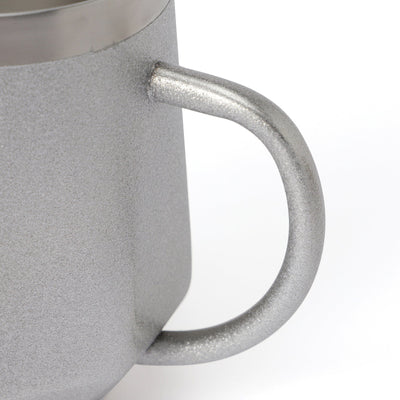 Stainless Steel Thermo Mug With Lid 320Ml Diamond Glitter Silver