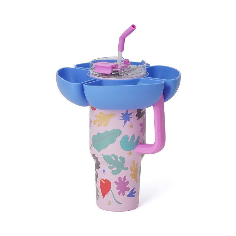 SQUID GAME Tumbler with Snack Holder 1000ml Pink x Blue