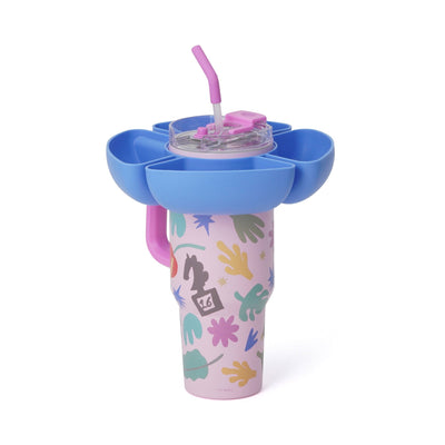 SQUID GAME Tumbler with Snack Holder 1000ml Pink x Blue