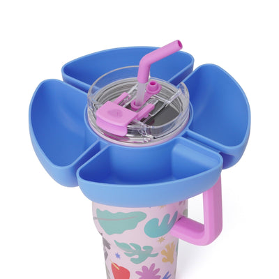 SQUID GAME Tumbler with Snack Holder 1000ml Pink x Blue