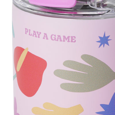 SQUID GAME Tumbler with Snack Holder 1000ml Pink x Blue