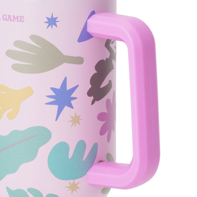 SQUID GAME Tumbler with Snack Holder 1000ml Pink x Blue