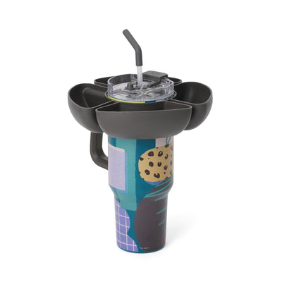 SQUID GAME Tumbler with Snack Holder 1000ml Green x Gray