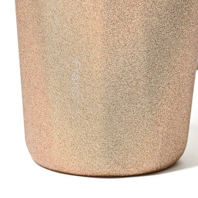Stainless Steel Tumbler With Straw Glitter Gold