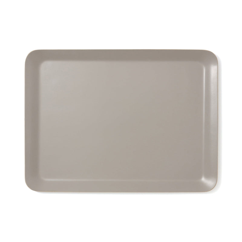 Nonslip Wood Tray Square Gray