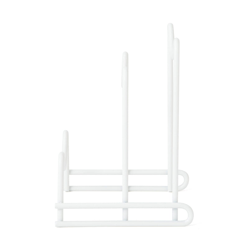 Wire cutting board stand White