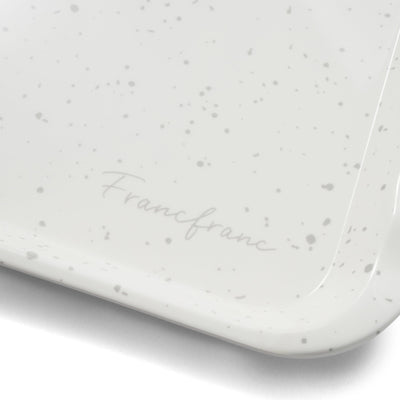 Splatter Melamine Tray Ivory