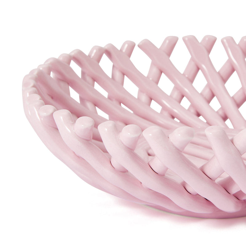 Ceramic Basket Pink