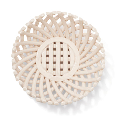 Ceramic Basket Ivory