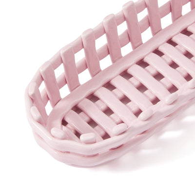 Ceramic Cutlery Case Pink