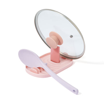 Pot Lid And Ladle Rest Pink