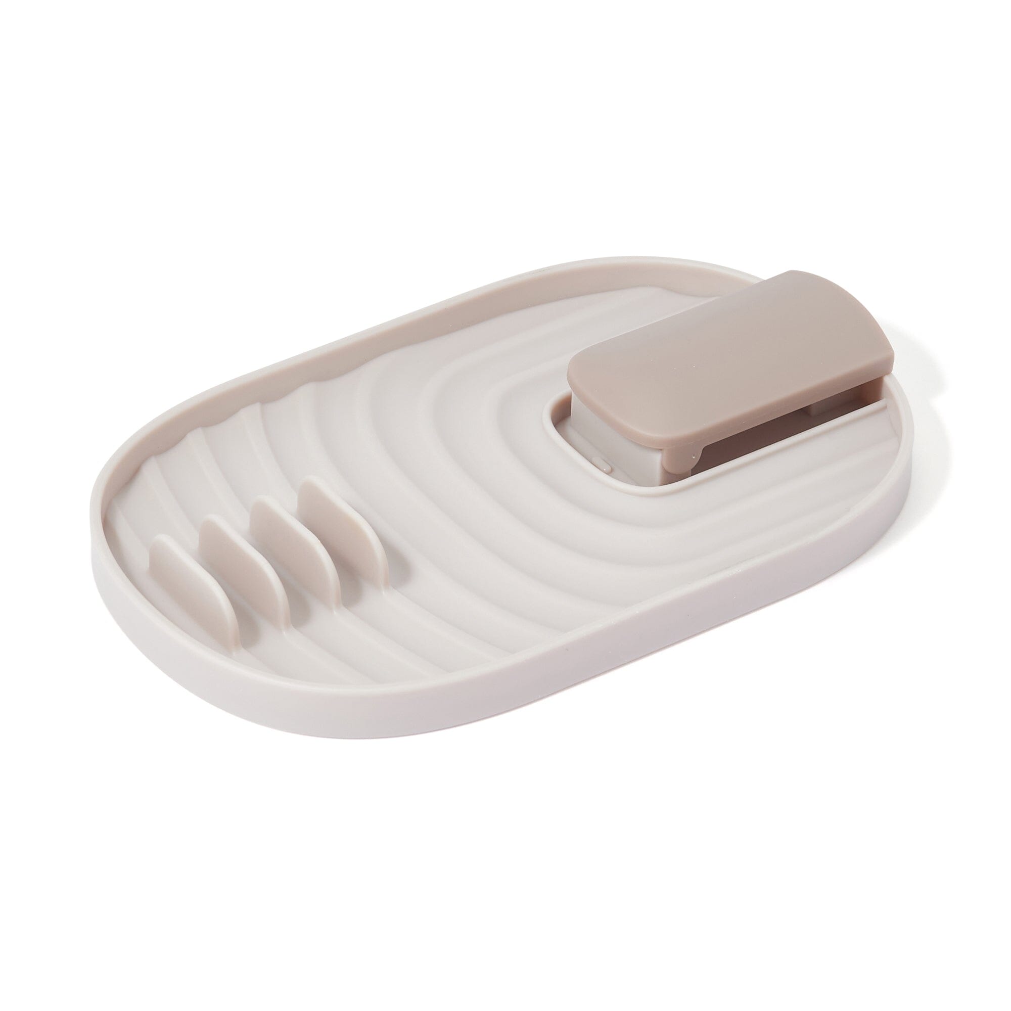 Pot Lid And Ladle Rest Gray