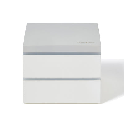 Logo Square Lunch Box White