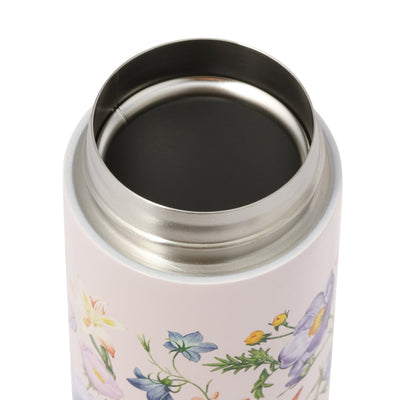 One-Touch Stainless Steel Bottle 480Ml Multi-Flower Pink