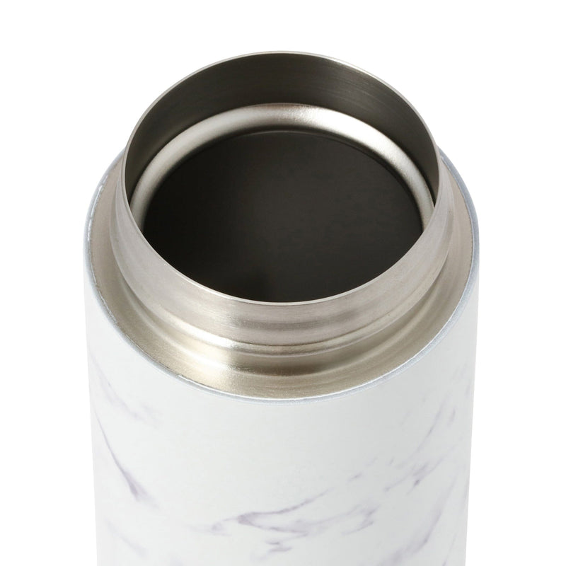 One-Touch Stainless Steel Bottle 480Ml Marble White