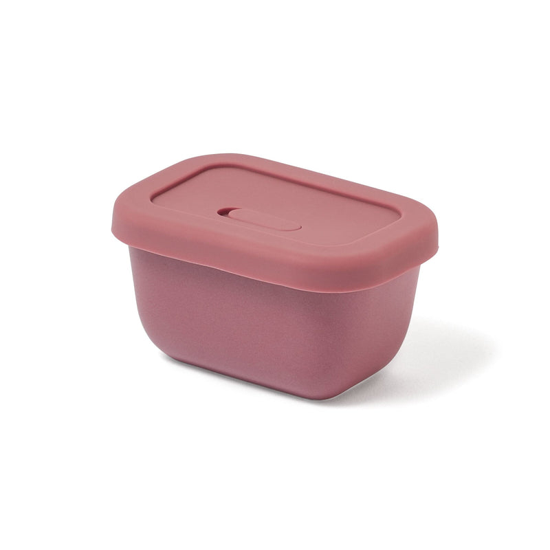 Ceramic Food Container Small Red