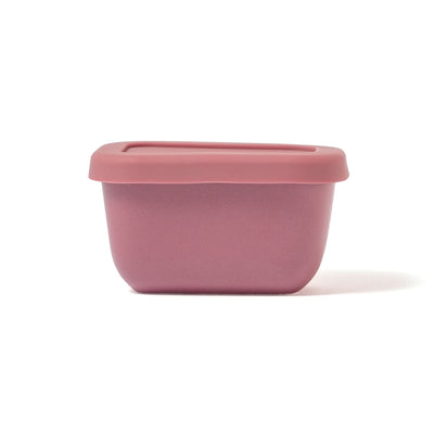 Ceramic Food Container Small Red