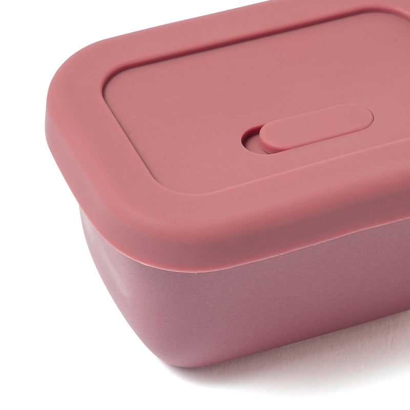 Ceramic Food Container Small Red