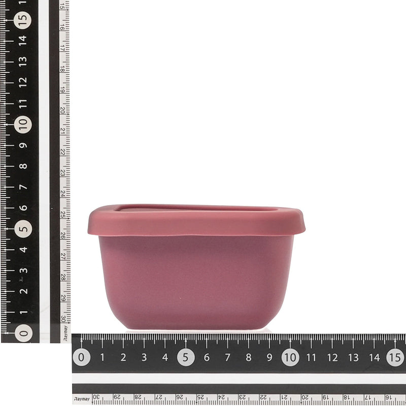 Ceramic Food Container Small Red