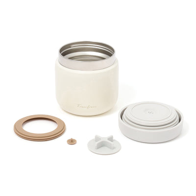 Logo Soup Jar With Case Ivory