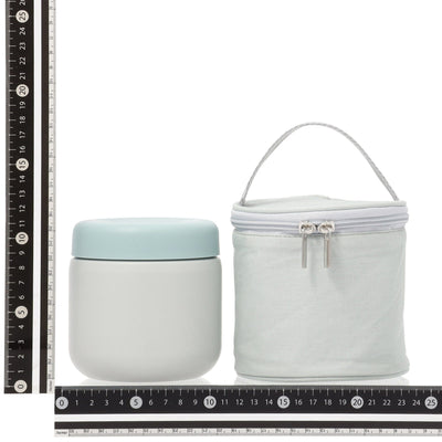 Logo Soup Jar With Case Blue