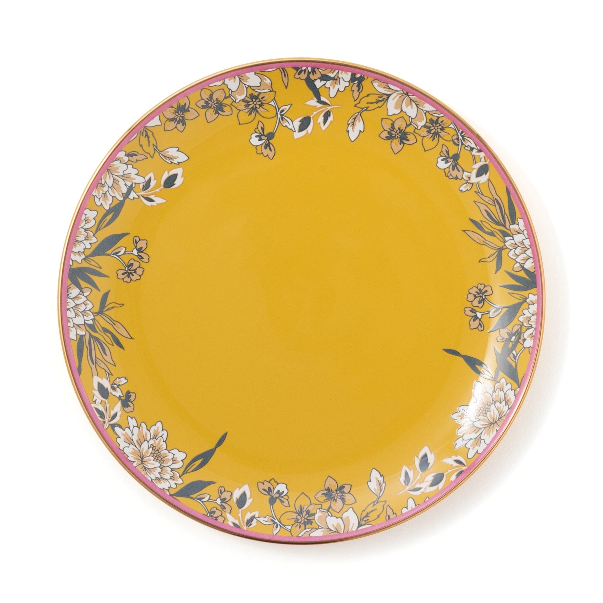 Chinoiserie Plate  Yellow