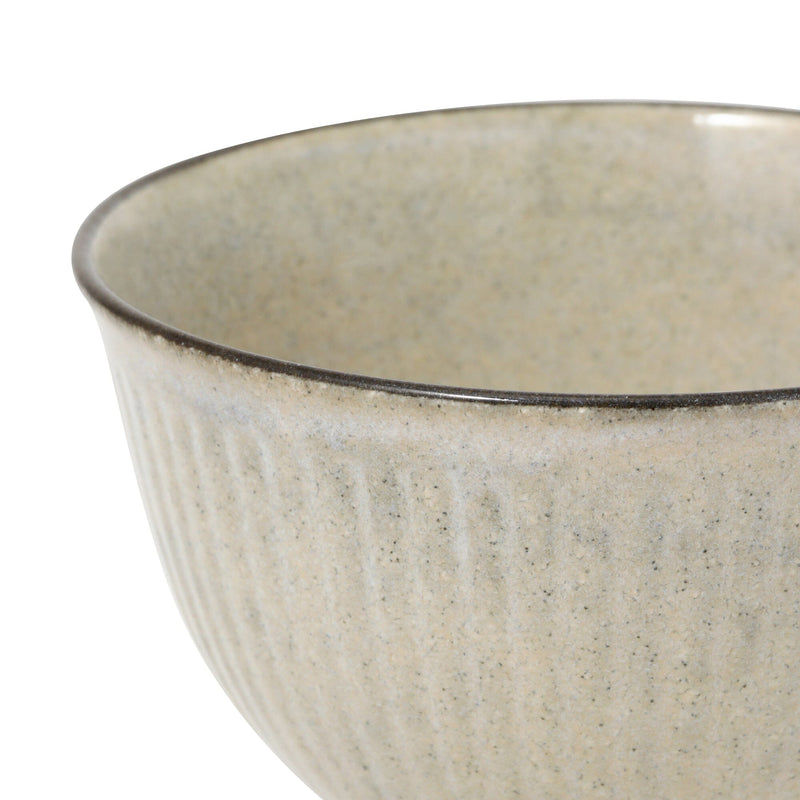 Mino Large Bowl Shinogi Ivory