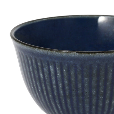 Mino Large Bowl Shinogi Blue