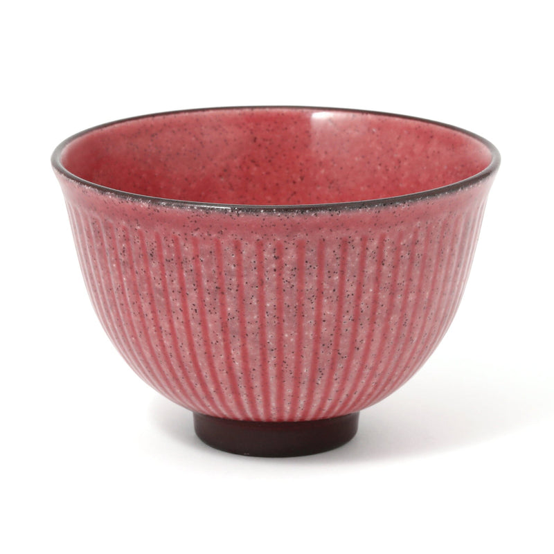 Mino Large Bowl Shinogi Red