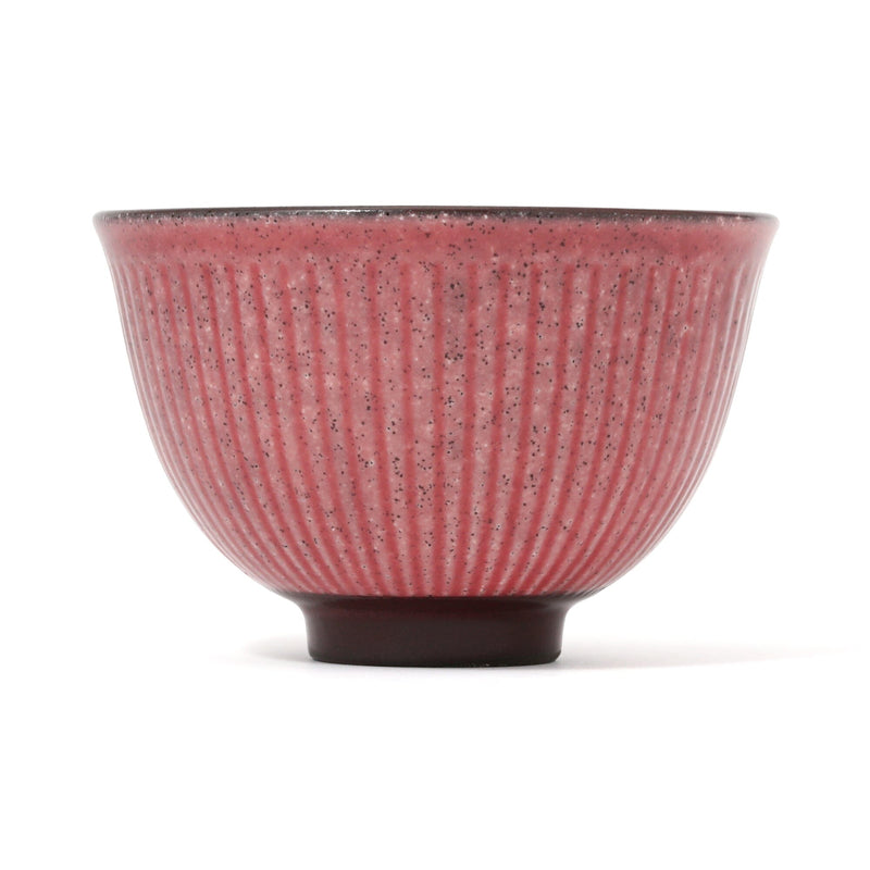 Mino Large Bowl Shinogi Red