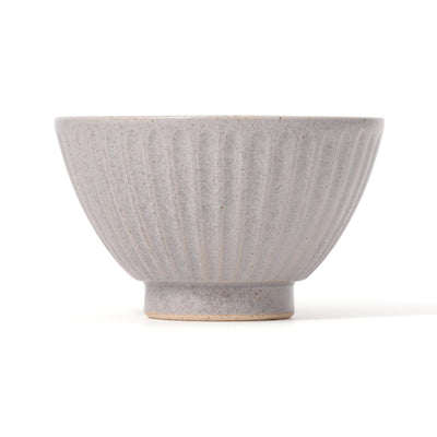 Mino Rice Bowl Shinogi Matte Gray