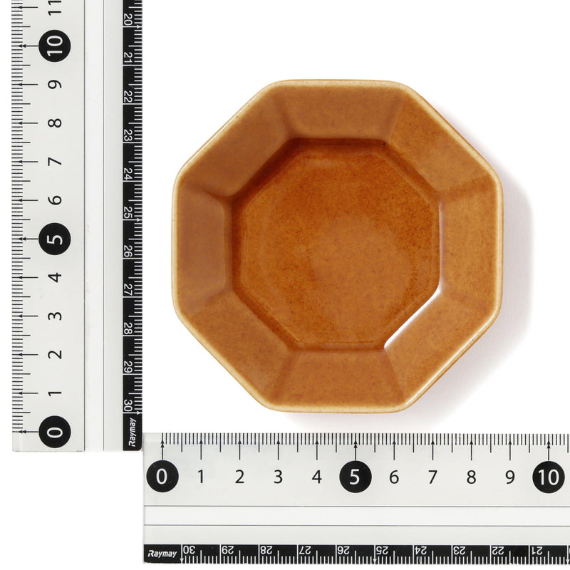 Mino Mini Plate Octagon Brown