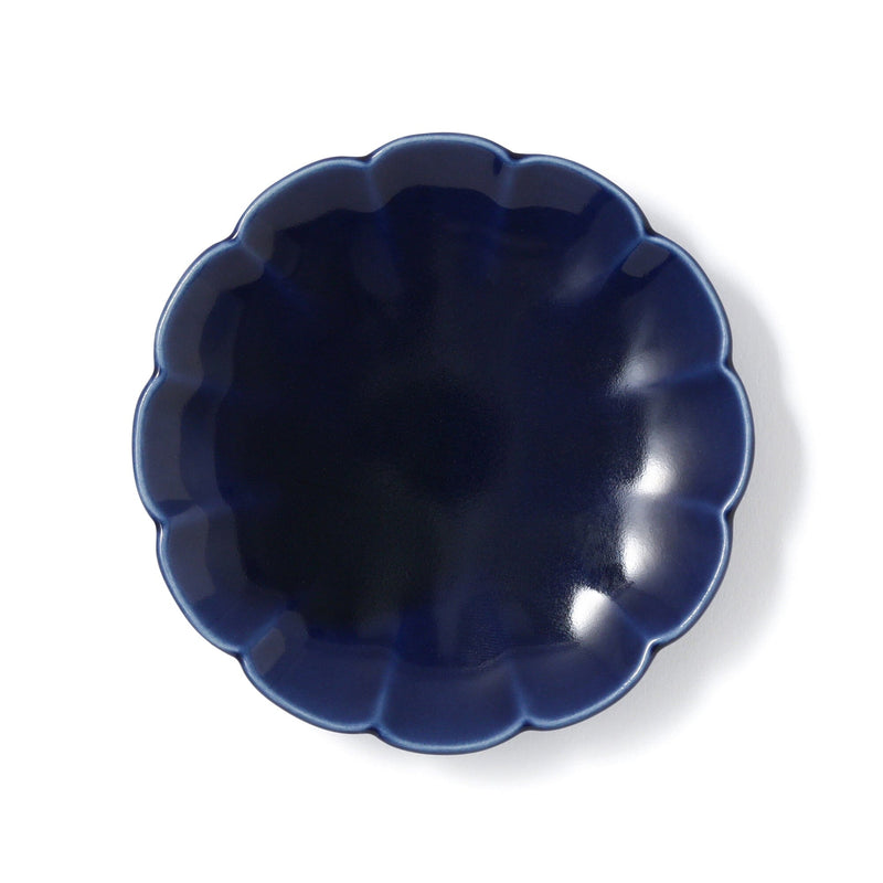 Mino Mini Plate Flower Navy