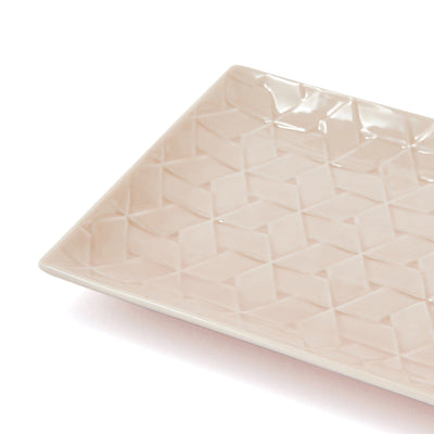 Mino Rectangular Plate Medium Pink