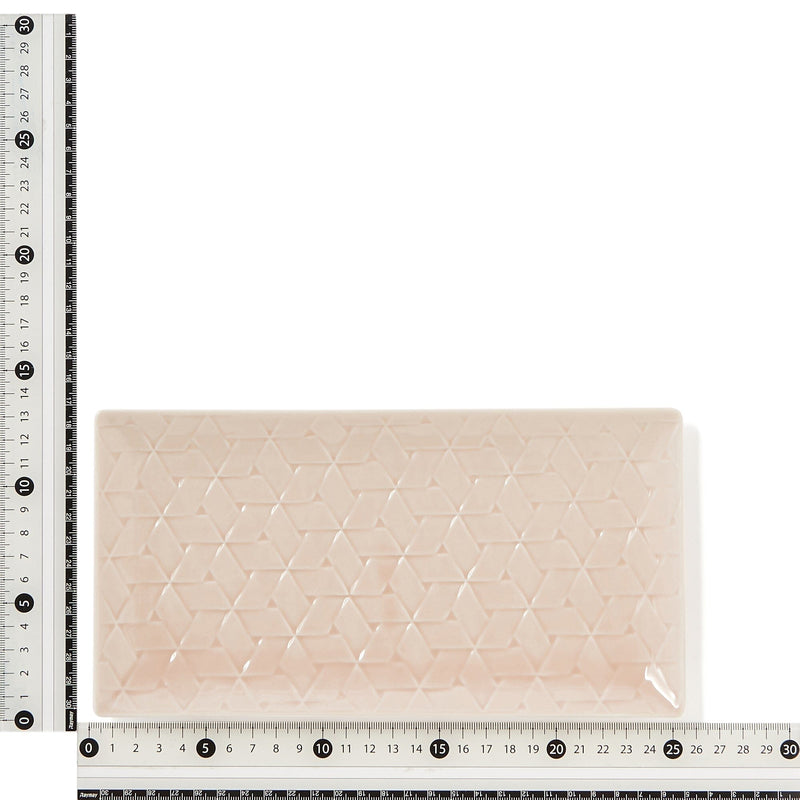 Mino Rectangular Plate Medium Pink