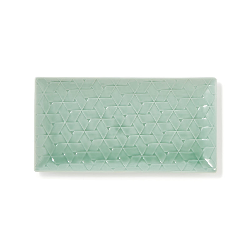 Mino Rectangular Plate Medium Green